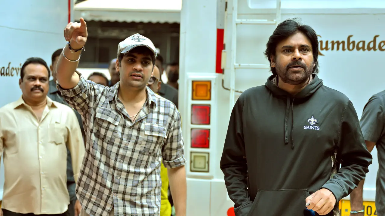Pawan kalyan entry at They Call Him OG Movie set