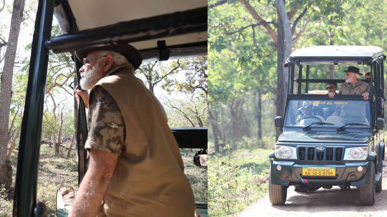 PM Modi : కర్ణాటక బందీపూర్ టైగర్ సఫారీని సందర్శించిన ప్రధాని మోదీ