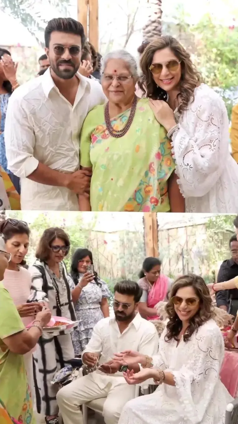 Ram Charan wife Upasana baby shower pics