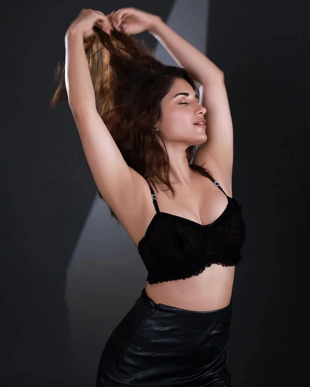 Ruhani Sharma Stunning looks in Black Dress