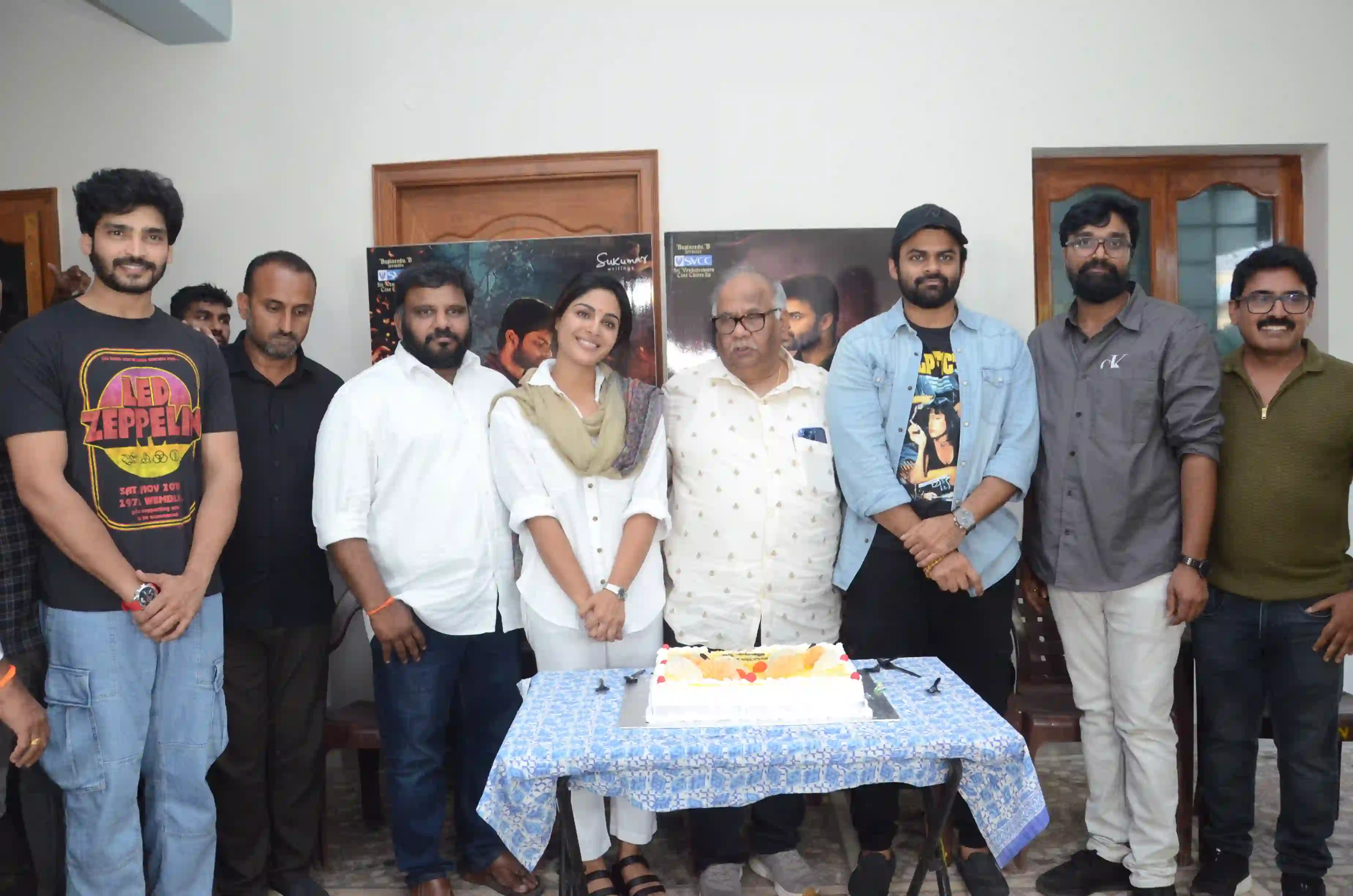 Sai Dharam Tej Samyuktha Menon Virupaksha success celebrations photos