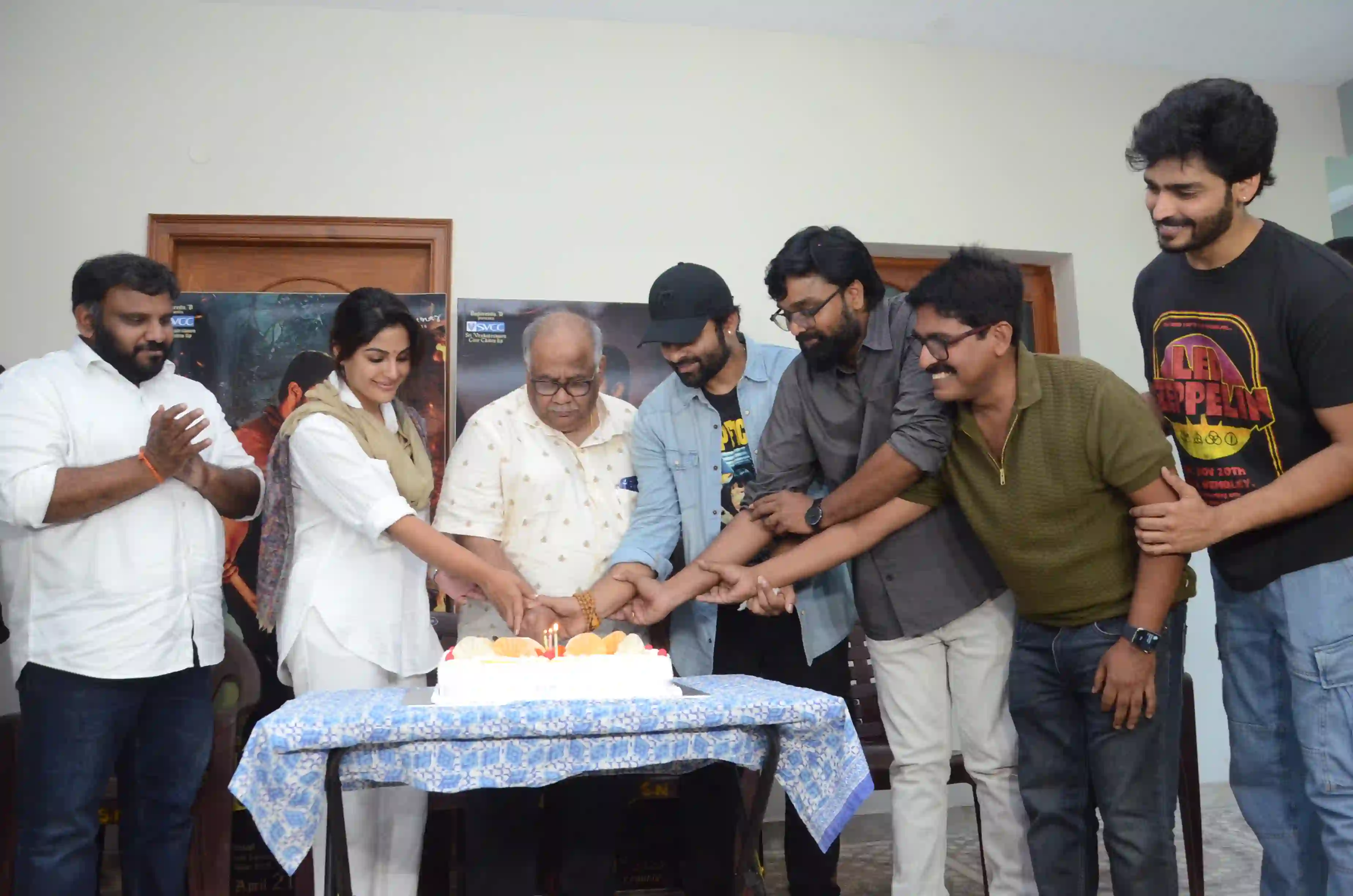 Sai Dharam Tej Samyuktha Menon Virupaksha success celebrations photos