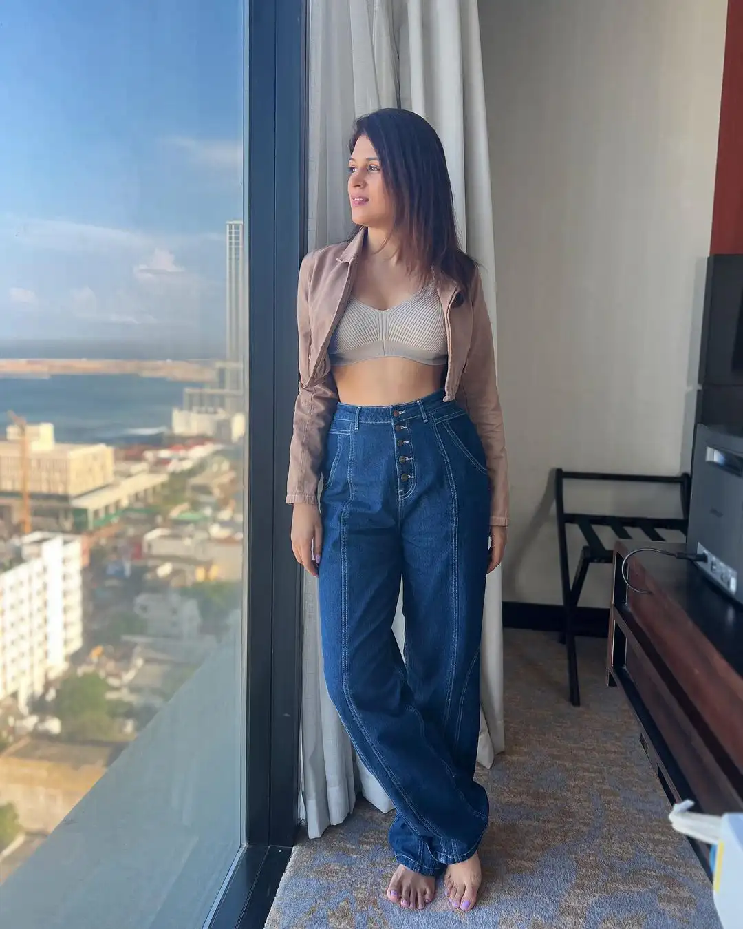 Shraddha Das enjoying in Sri Lanka