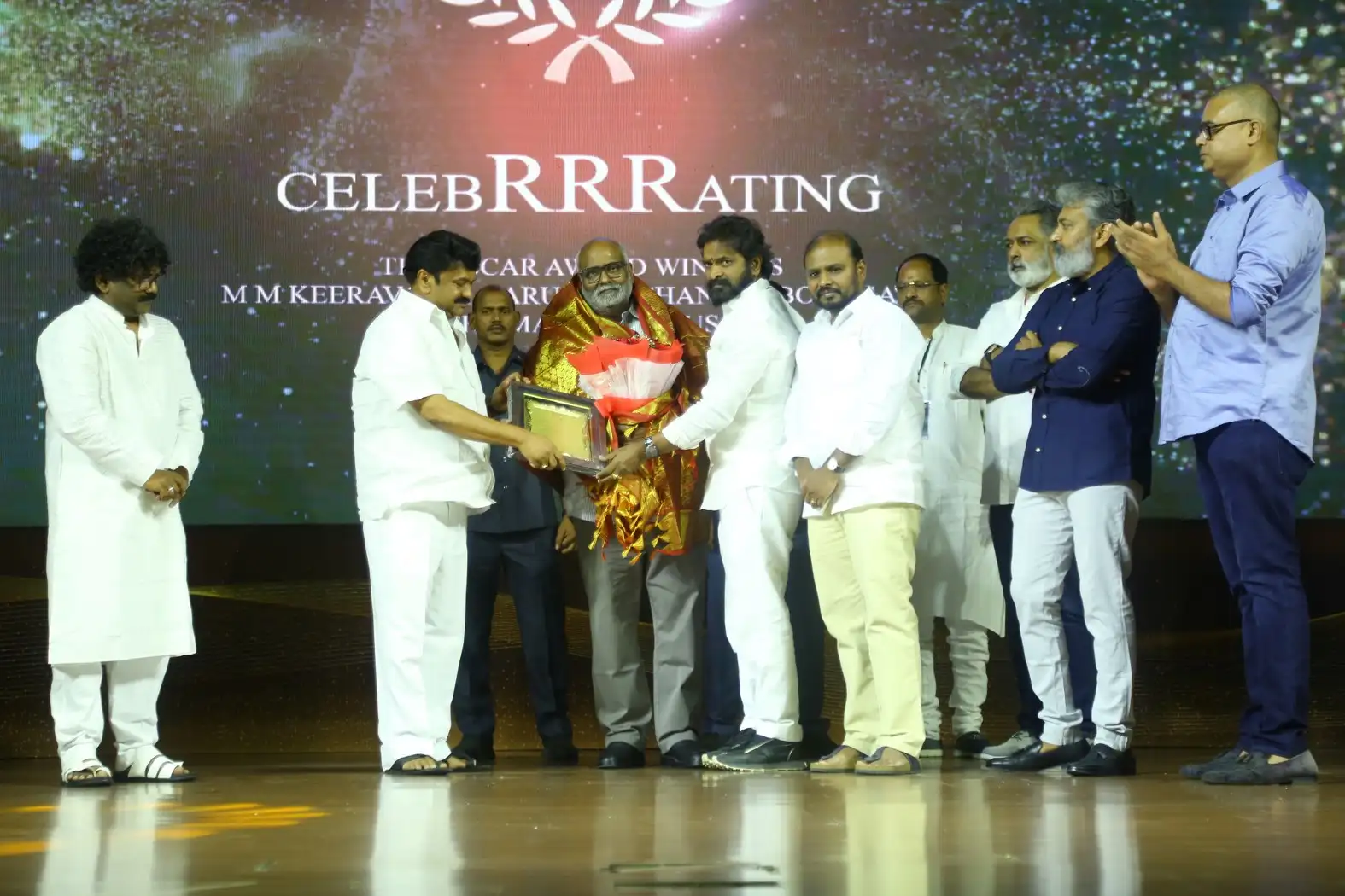 Tollywood Film Chamber felicitated oscar winners M M Keeravani Chandrabose