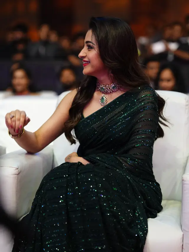 Trisha Krishnan Mesmerizing Looks in Black Saree