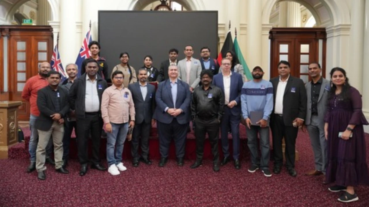 oscar winner Chandrabose felicitated by australia government