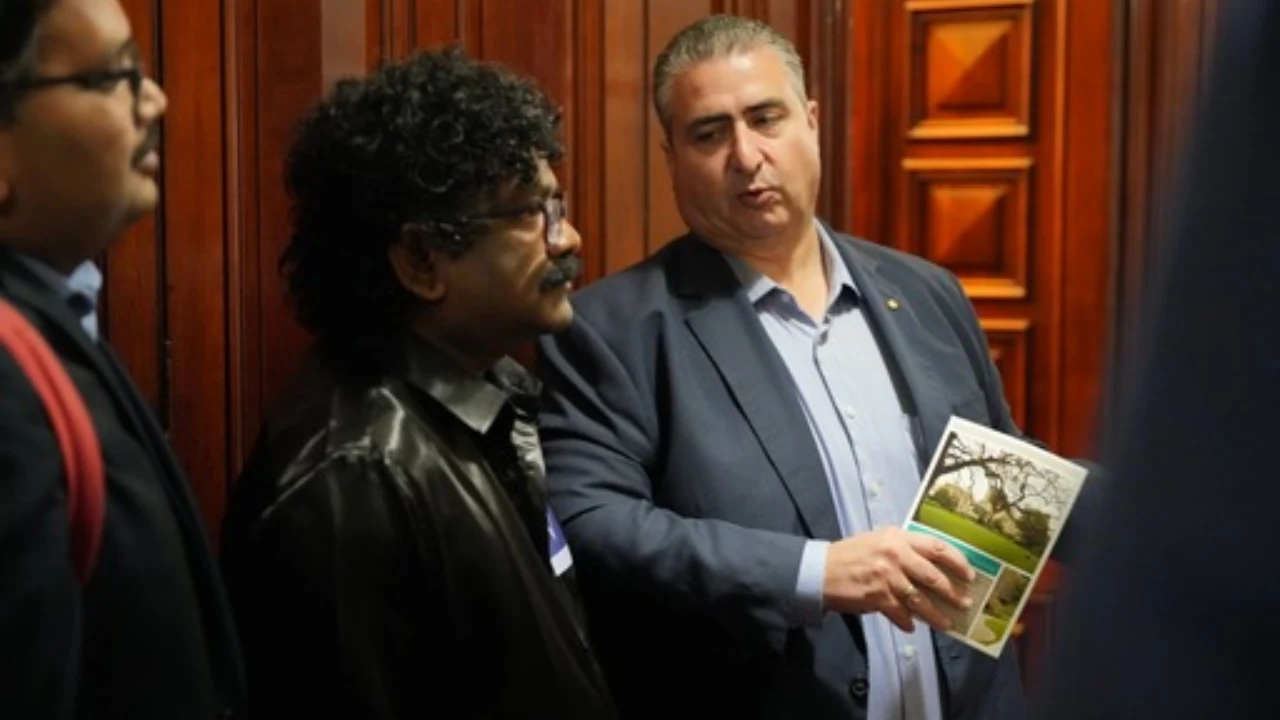 oscar winner Chandrabose felicitated by australia government