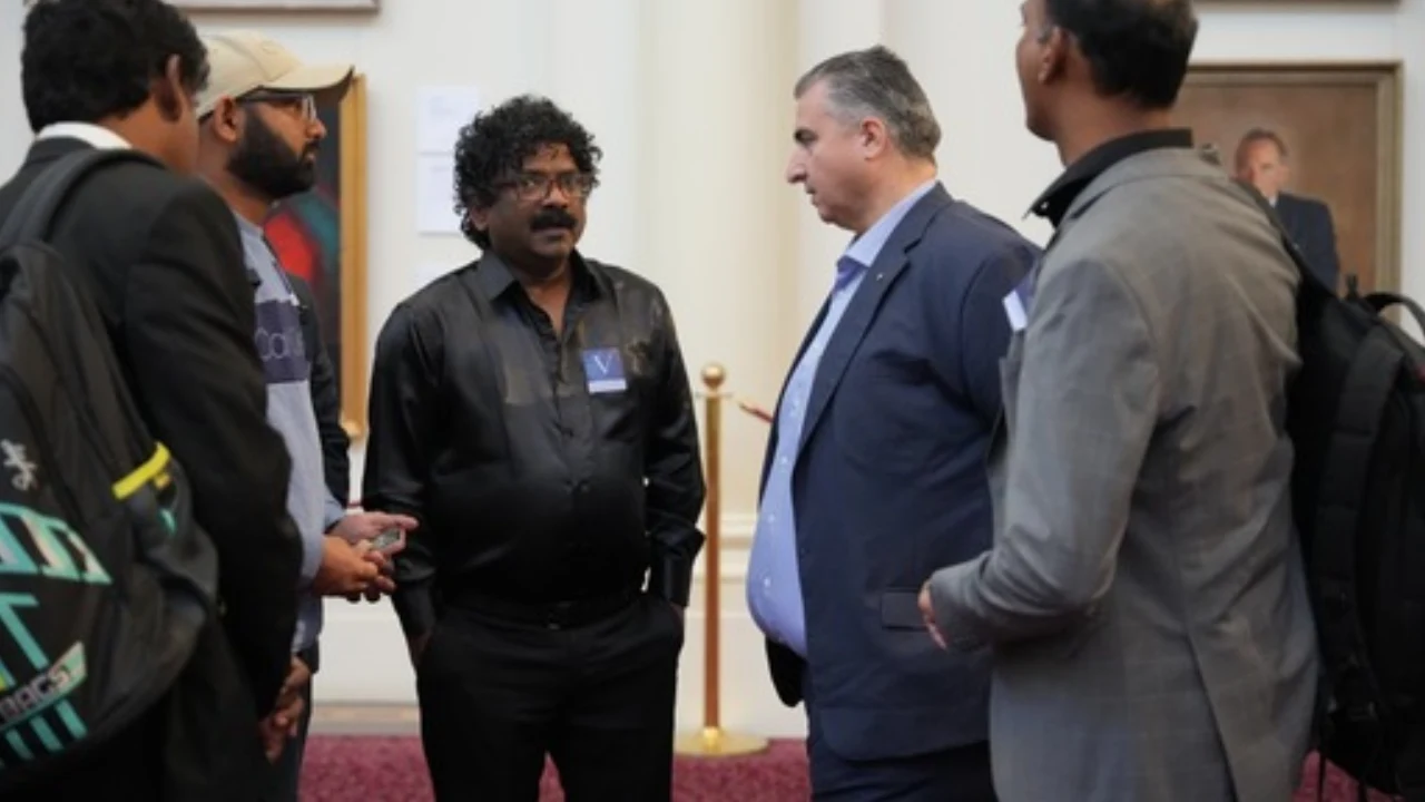 oscar winner Chandrabose felicitated by australia government