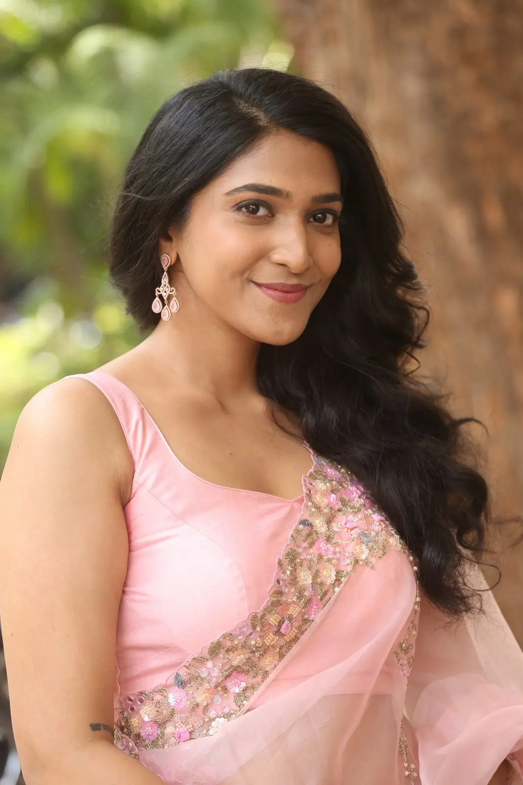 Apoorva Rao saree photos at Yash Puri Happy Ending Teaser launch