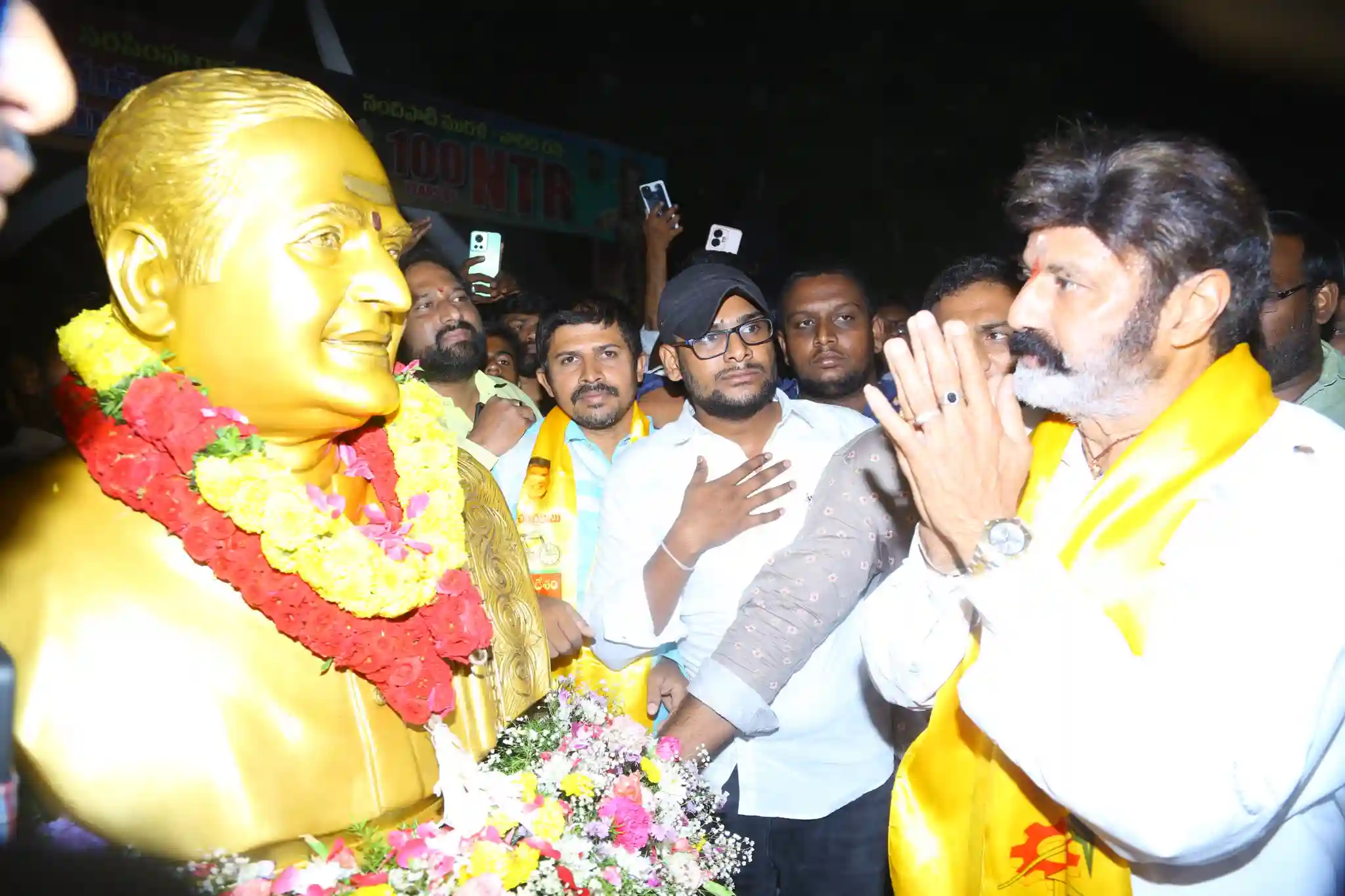 Jr NTR pays tribute to NTR on his 100th birth anniversary at NTR ghat
