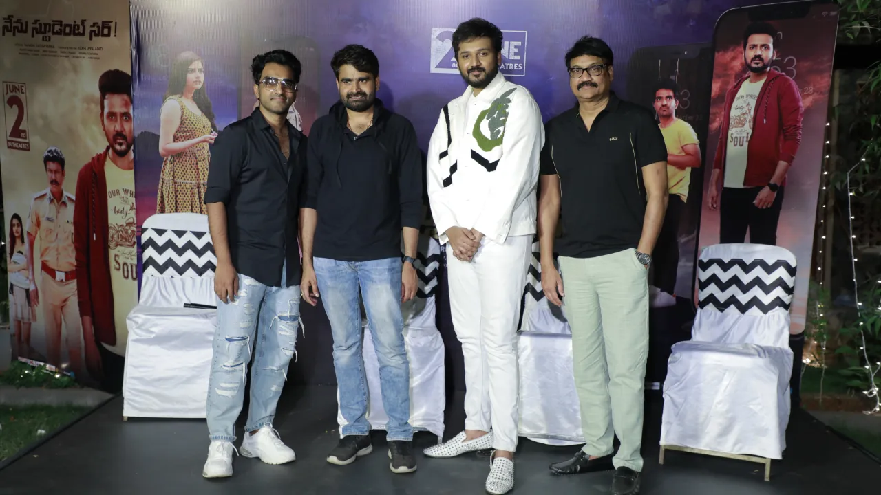 Bellamkonda Ganesh Nenu Student Sir evening party with influencers photos