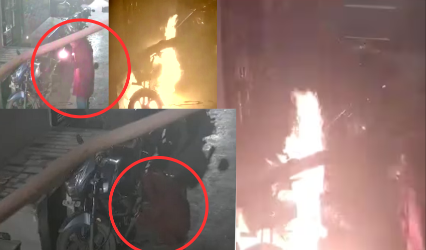 Delhi : బైకుల్లో పెట్రోల్ తీసి నిప్పు పెట్టి బైకుల్ని కాల్చేస్తున్న మహిళ .. ఎందుకలా చేస్తోంది?