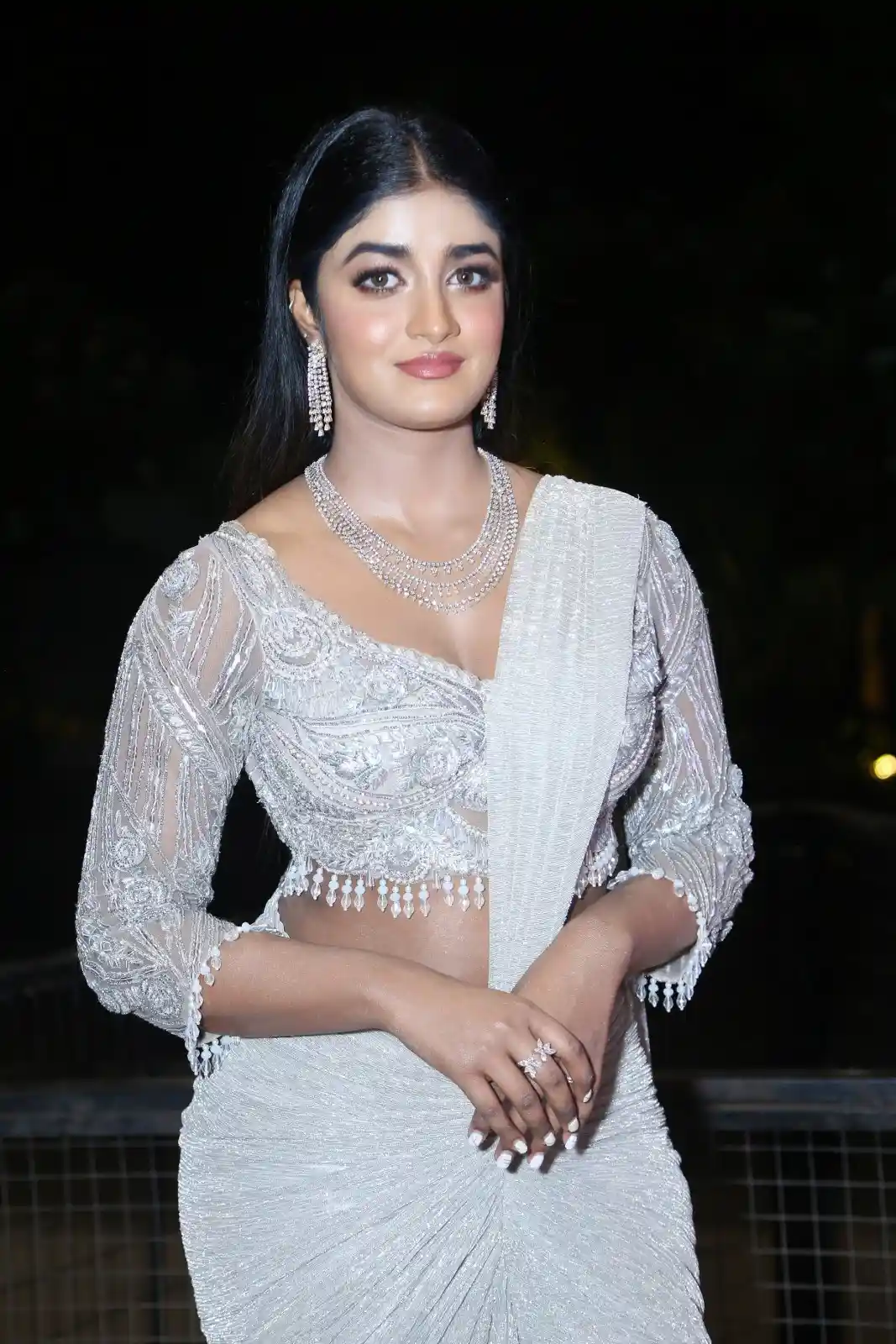 Dimple Hayahi Shines in Saree at Ramabanam Pre Release Event