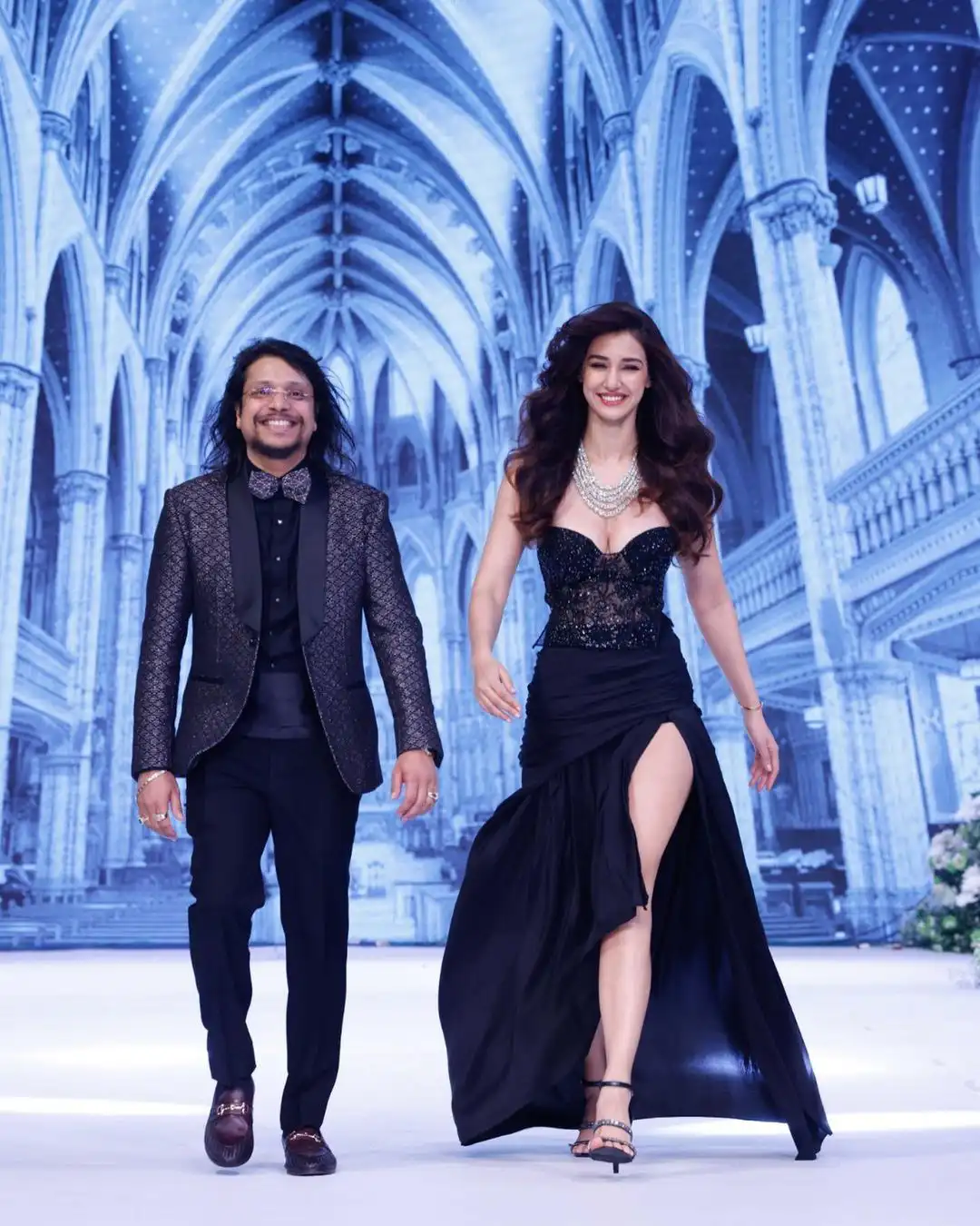 Disha Patani sizzling looks with Diamond Necklace