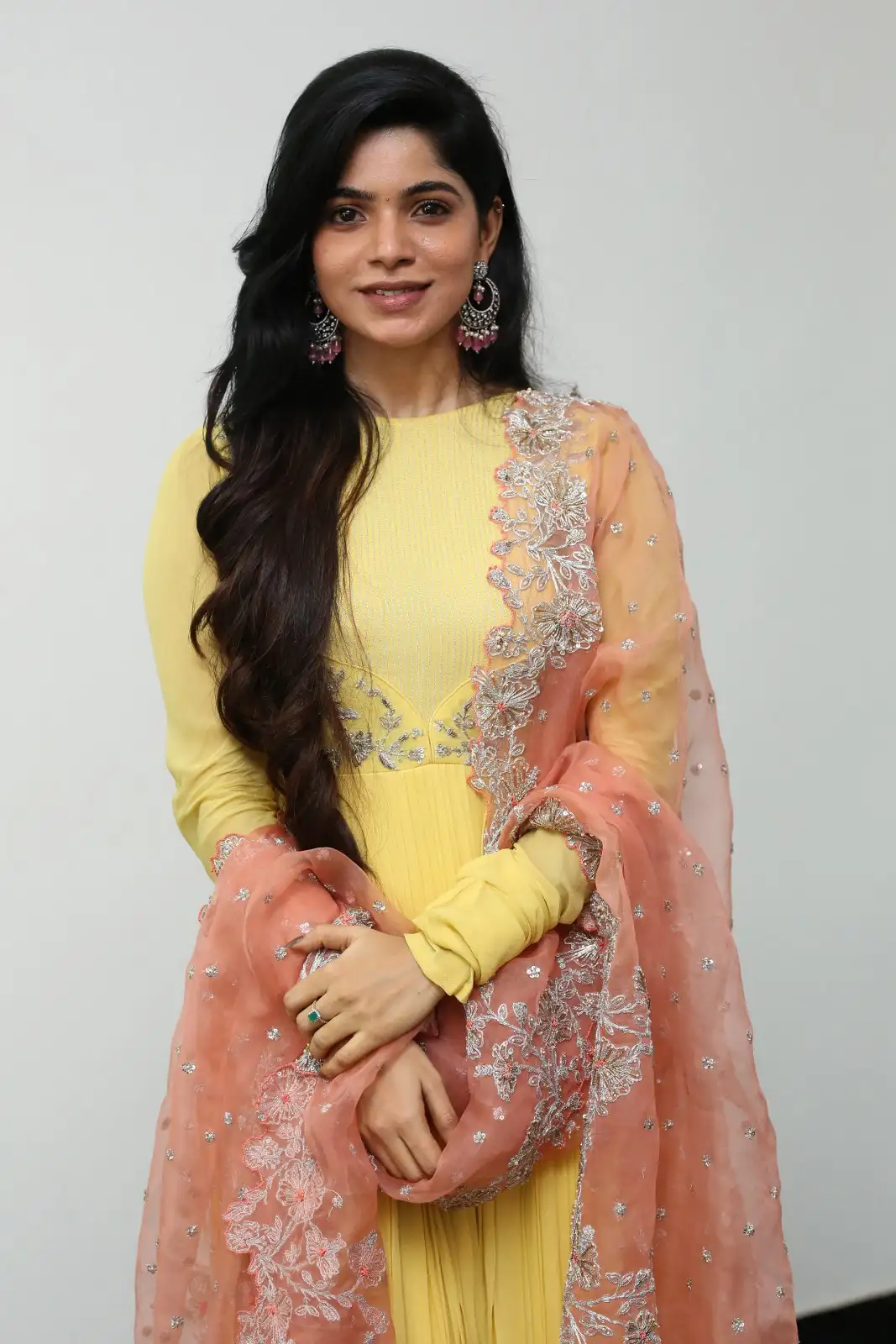 Divya Bharti mesmerizing looks at sudigali sudheer new movie opening event