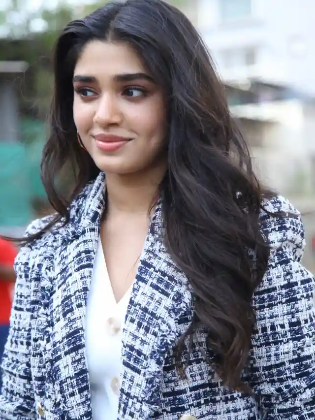 Krithi Shetty cute looks in Custody Success Meet