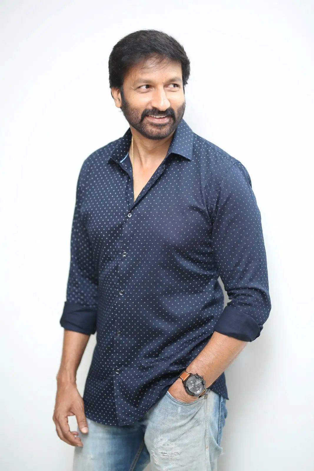 Macho Star Gopichand photos in Ramabanam promotions