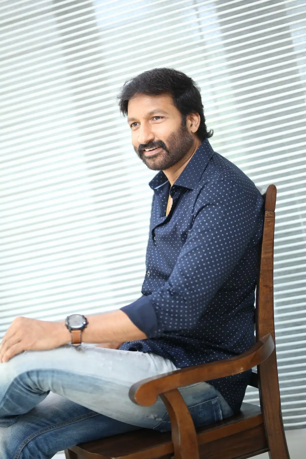 Macho Star Gopichand photos in Ramabanam promotions