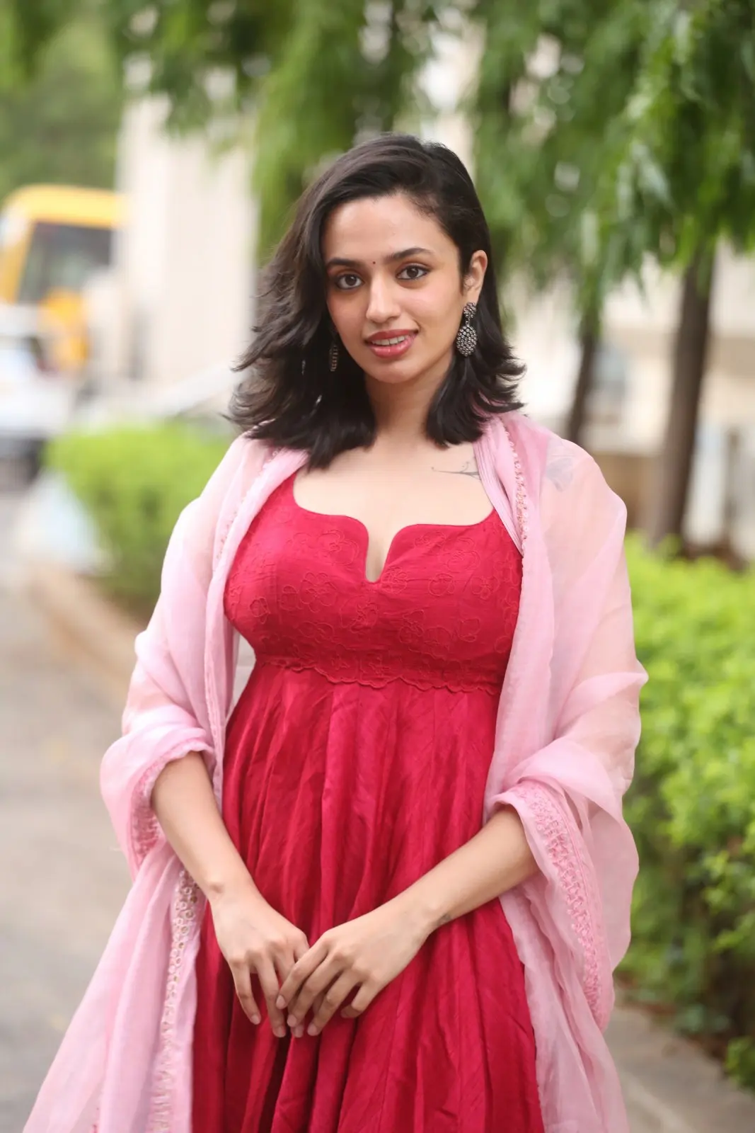 Malavika Nair Cute Photos at Anni Manchi Sakunamule success meet