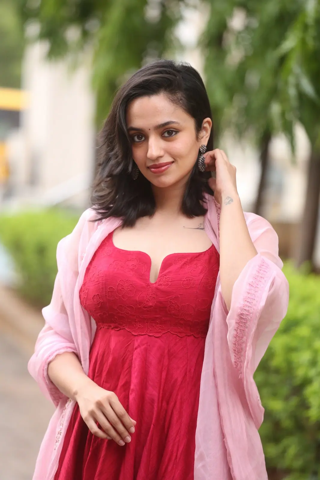 Malavika Nair Cute Photos at Anni Manchi Sakunamule success meet