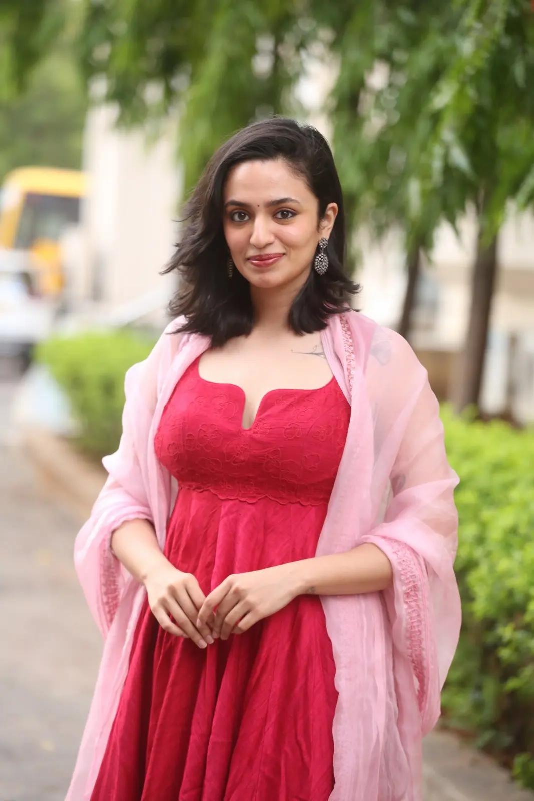 Malavika Nair Cute Photos at Anni Manchi Sakunamule success meet