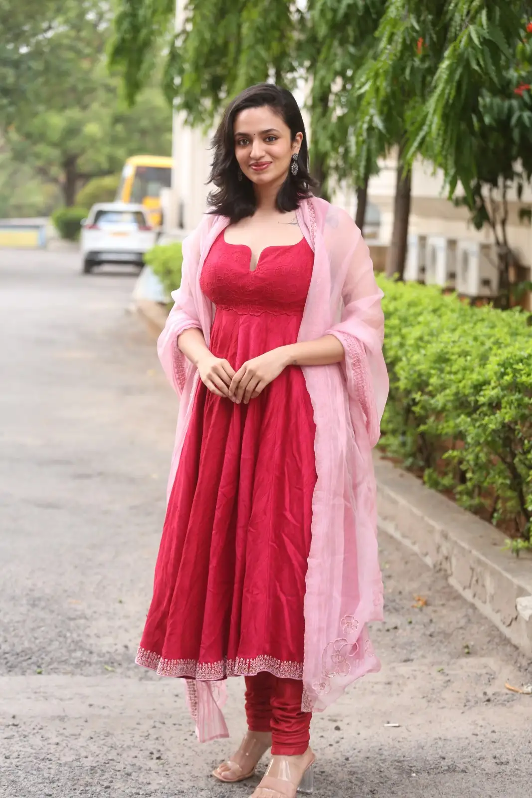 Malavika Nair Cute Photos at Anni Manchi Sakunamule success meet