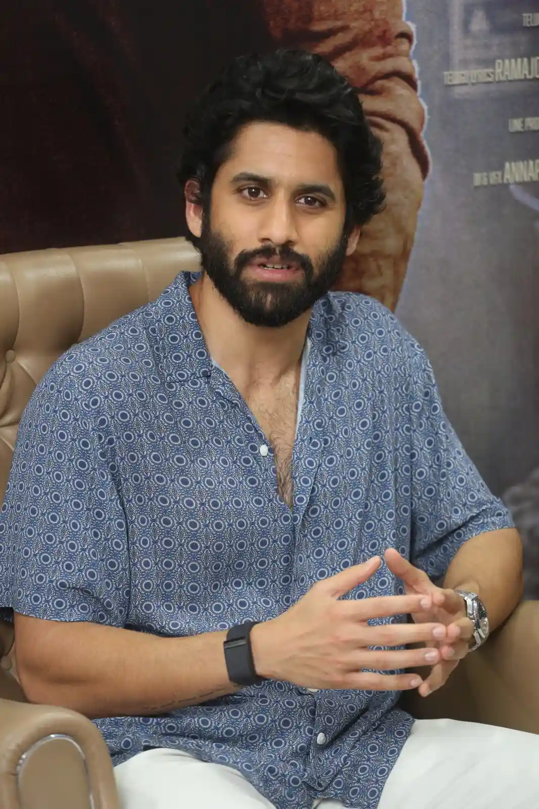 Naga Chaitanya Beard looks at Custody movie promotions