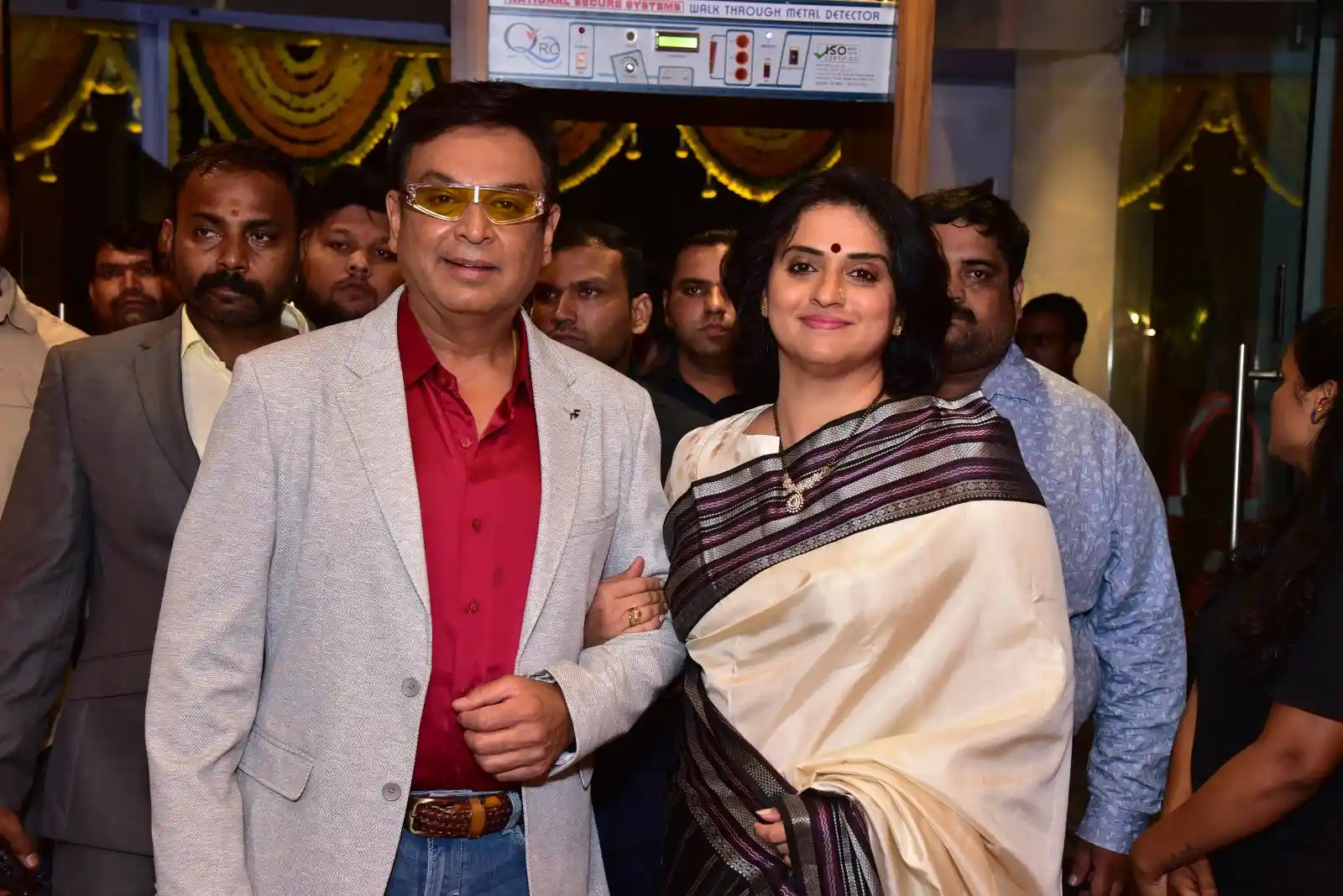 Naresh and Pavithra Lokesh in Malli Pelli Pre Release event