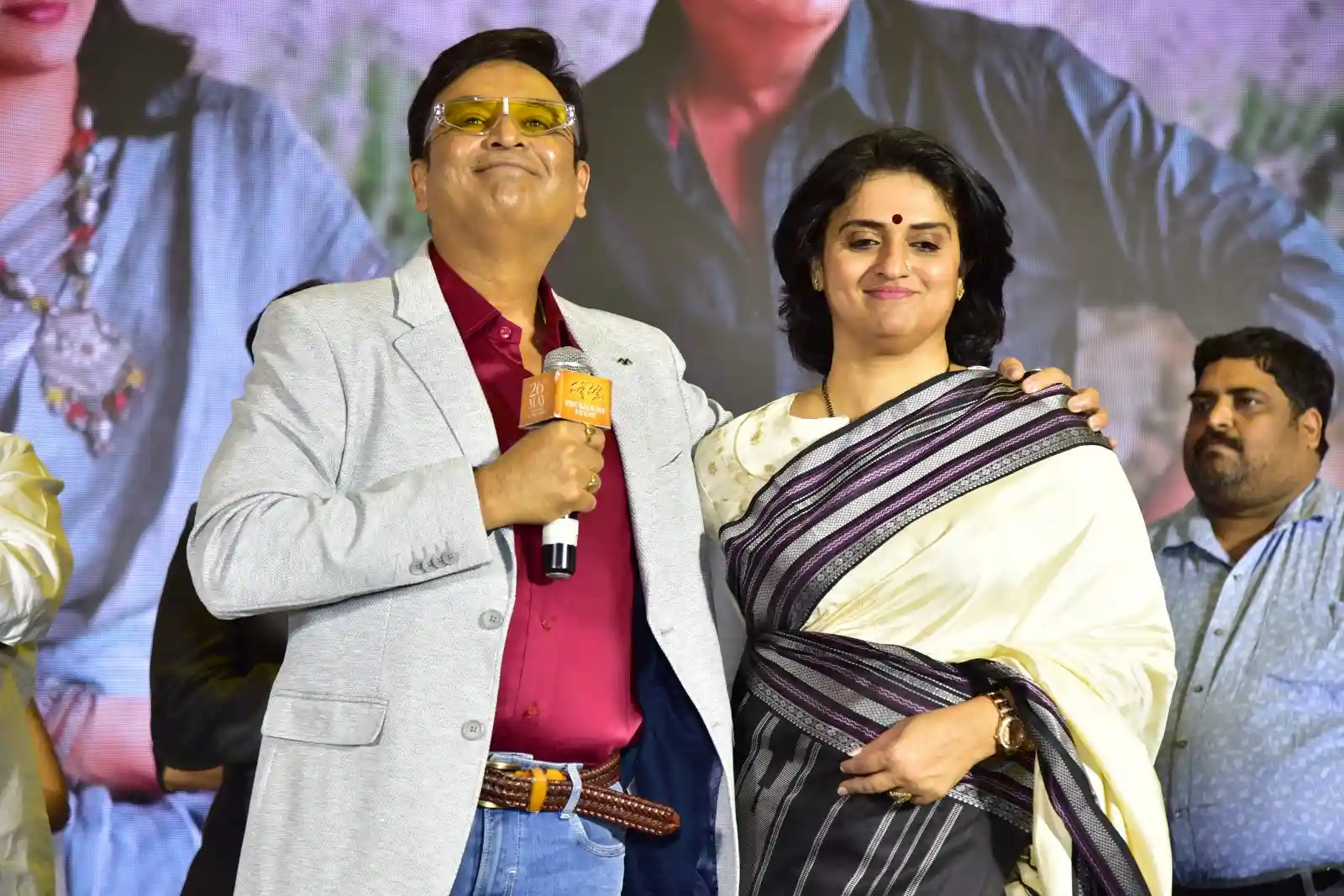 Naresh and Pavithra Lokesh in Malli Pelli Pre Release event