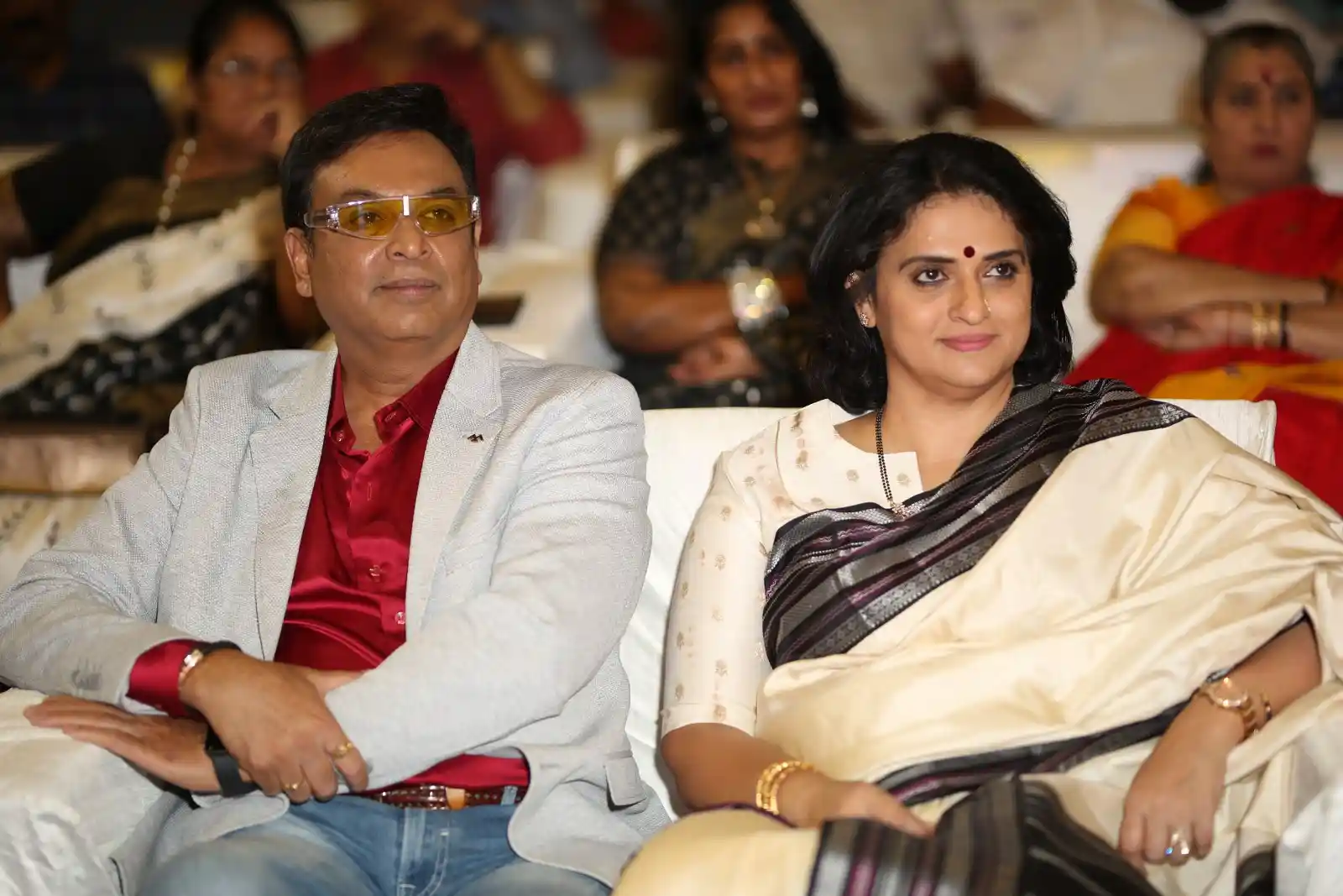 Naresh and Pavithra Lokesh in Malli Pelli Pre Release event