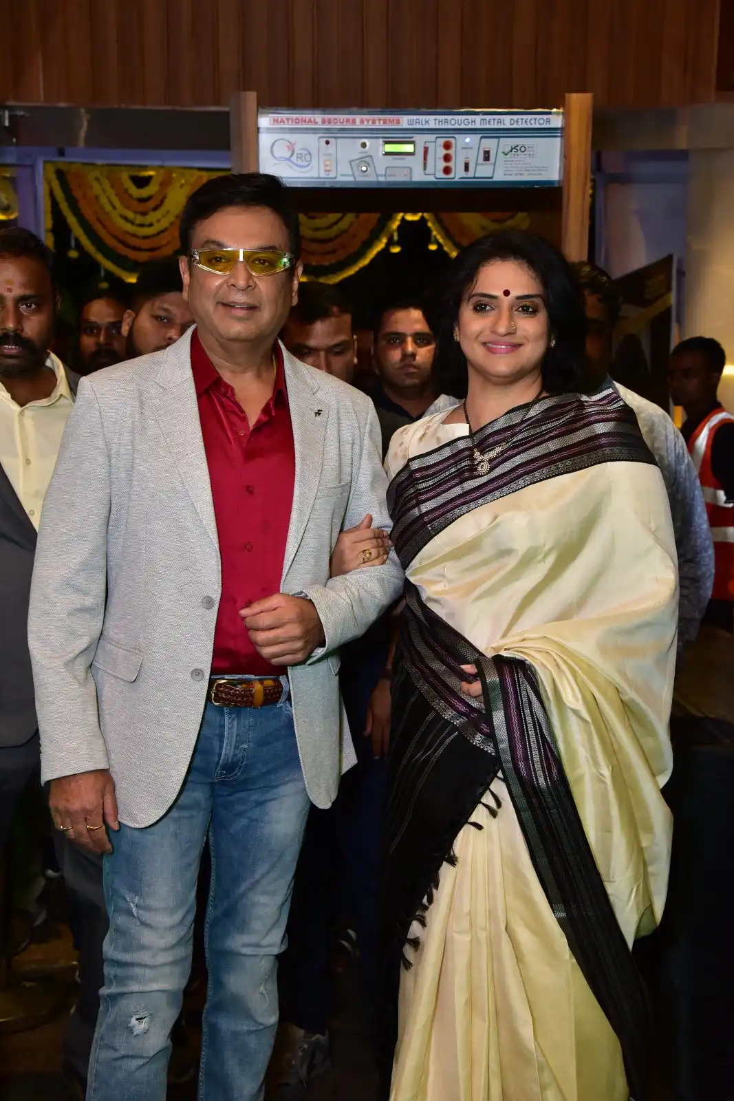 Naresh and Pavithra Lokesh in Malli Pelli Pre Release event