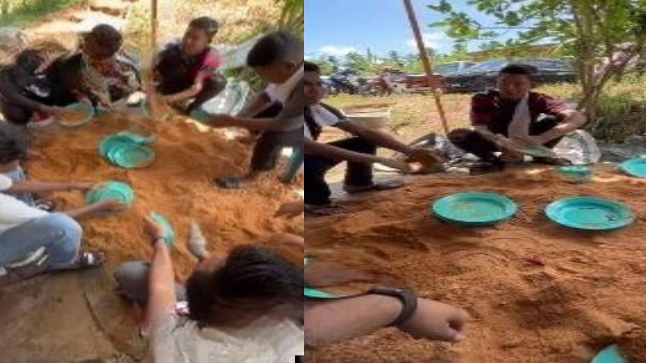 People wash dishes with mud : ప్లేట్లను ఇలా కూడా శుభ్రం చేస్తారా? వింత వీడియో చూసి నవ్వుకుంటున్న జనం