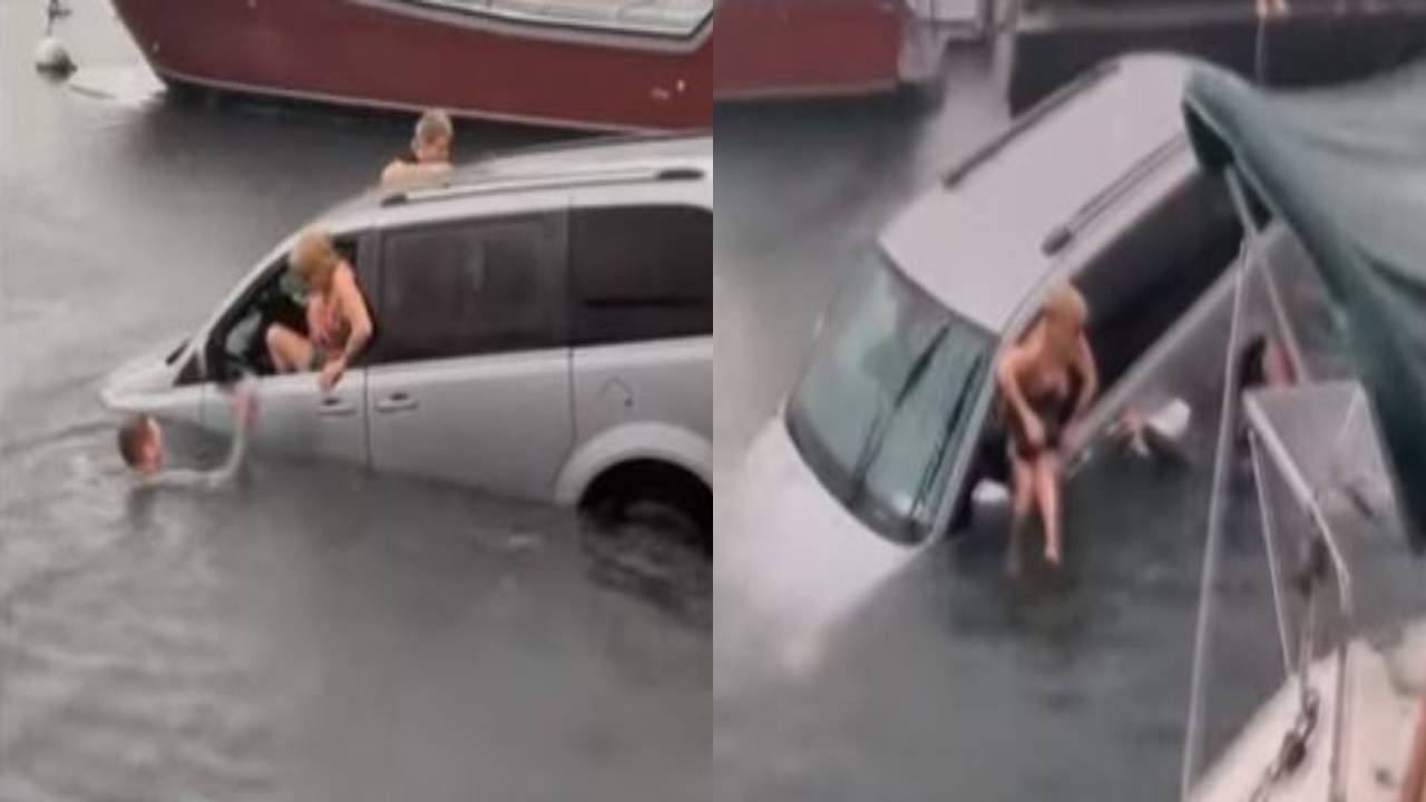 GPS Wrong Direction : గుడ్డిగా GPS ఫాలో అయ్యారు.. సముద్రంలో తేలారు