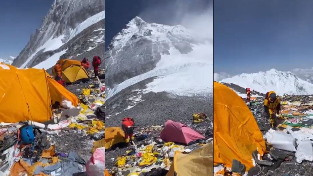 Mount Everest : ఎవరెస్టు శిఖరమా? డంపింగ్ యార్డా? .. ఐఏఎస్ ఆఫీసర్ షేర్ చేసిన వీడియో వైరల్