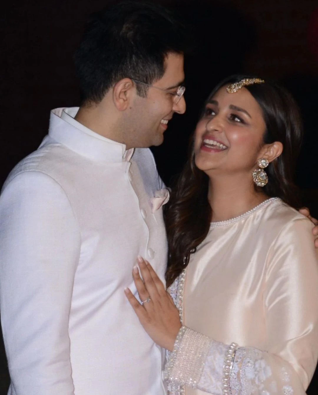 Priyanka Chopra Shares Parineeti Chopra Raghav Chadha engagement photos