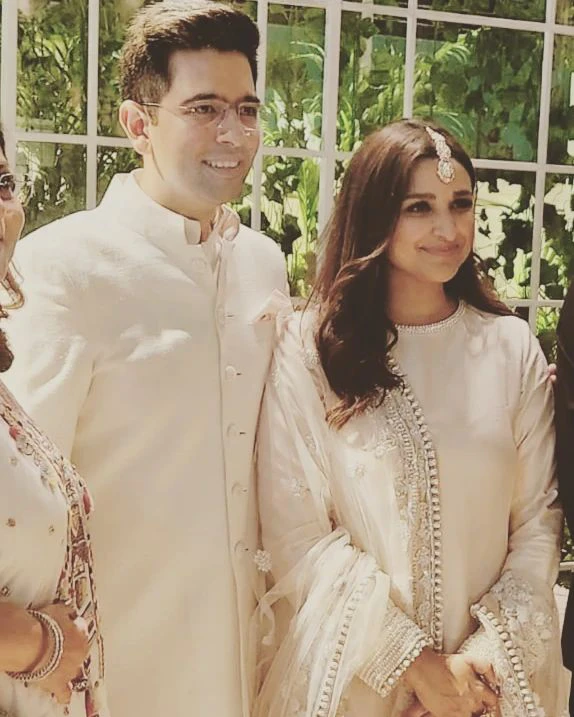 Priyanka Chopra Shares Parineeti Chopra Raghav Chadha engagement photos