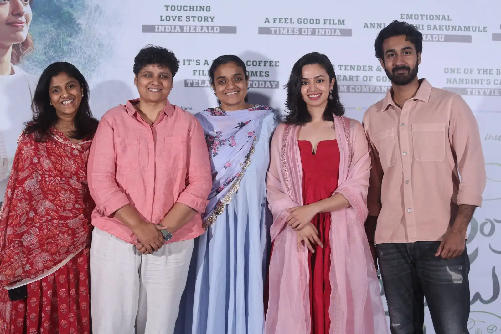 Santosh Soban Malavika Nair Photos at Anni Manchi Sakunamule success meet