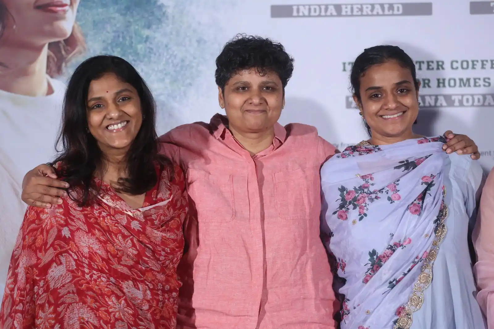 Santosh Soban Malavika Nair Photos at Anni Manchi Sakunamule success meet