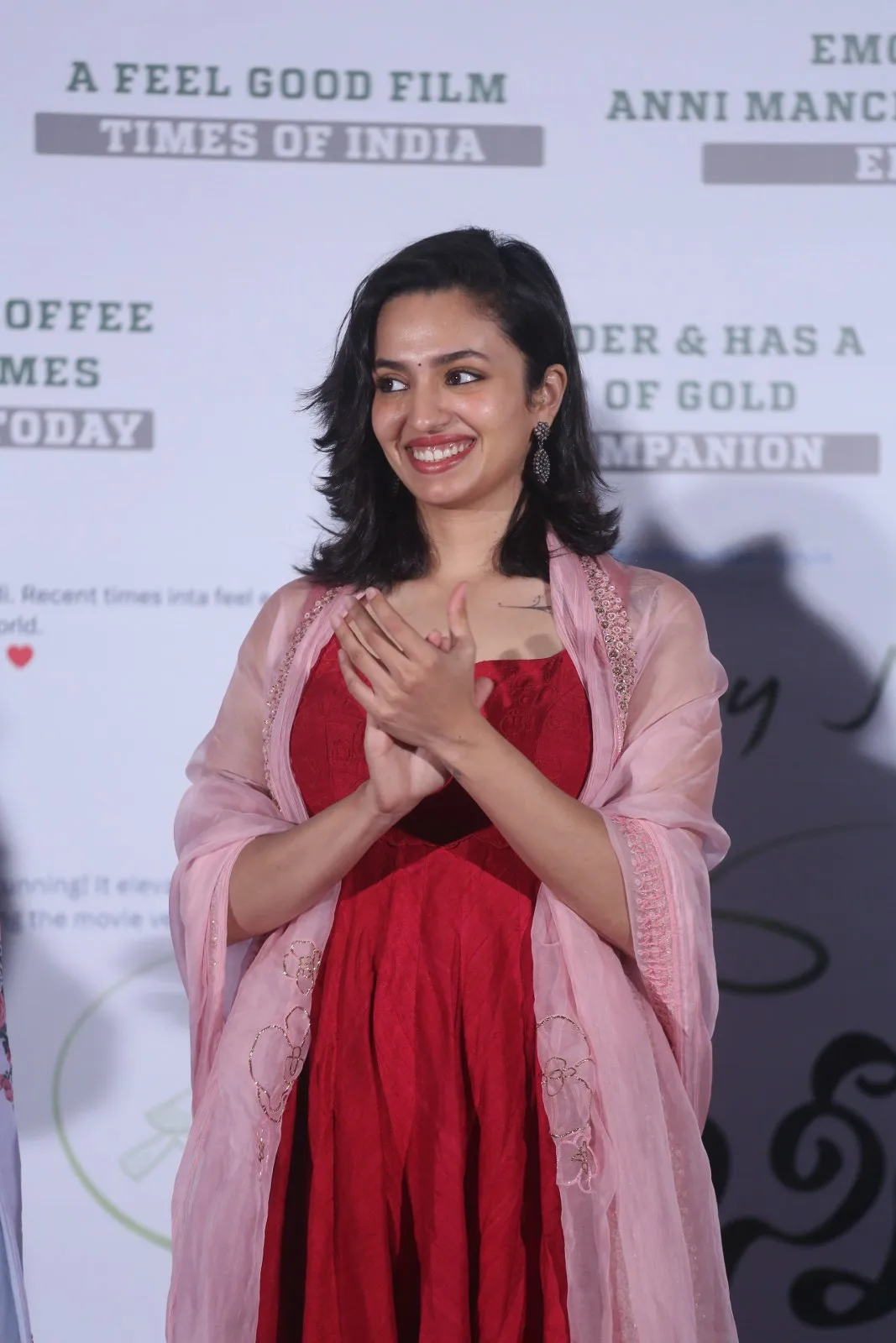 Santosh Soban Malavika Nair Photos at Anni Manchi Sakunamule success meet