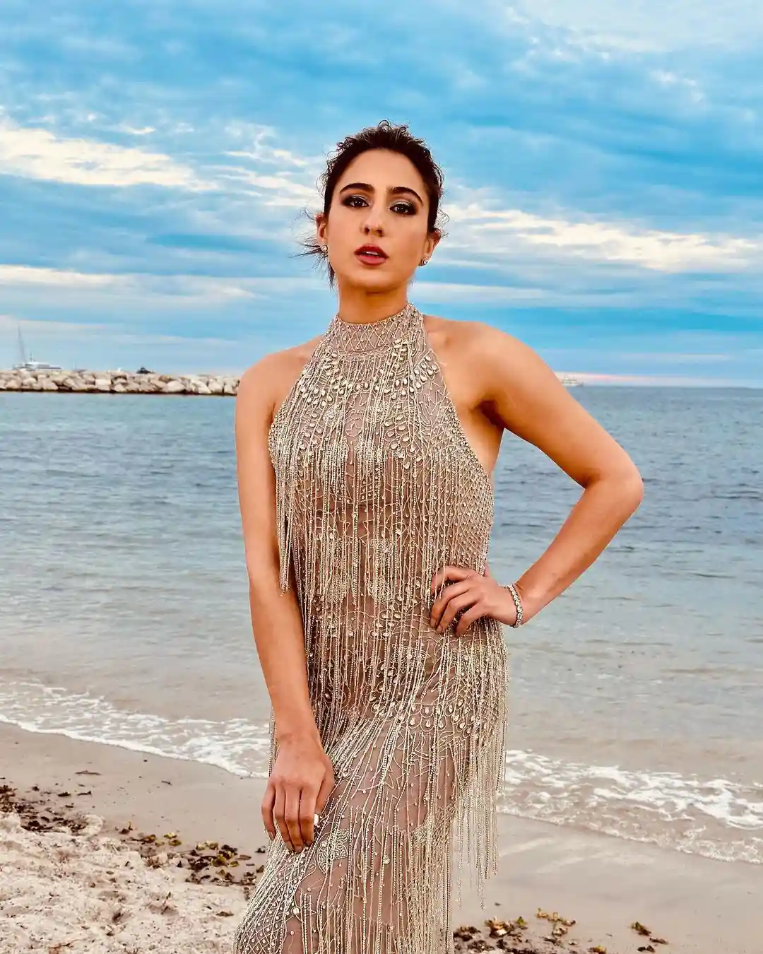 Sara Ali Khan sea sight photoshoot at 75th Cannes Film Festival