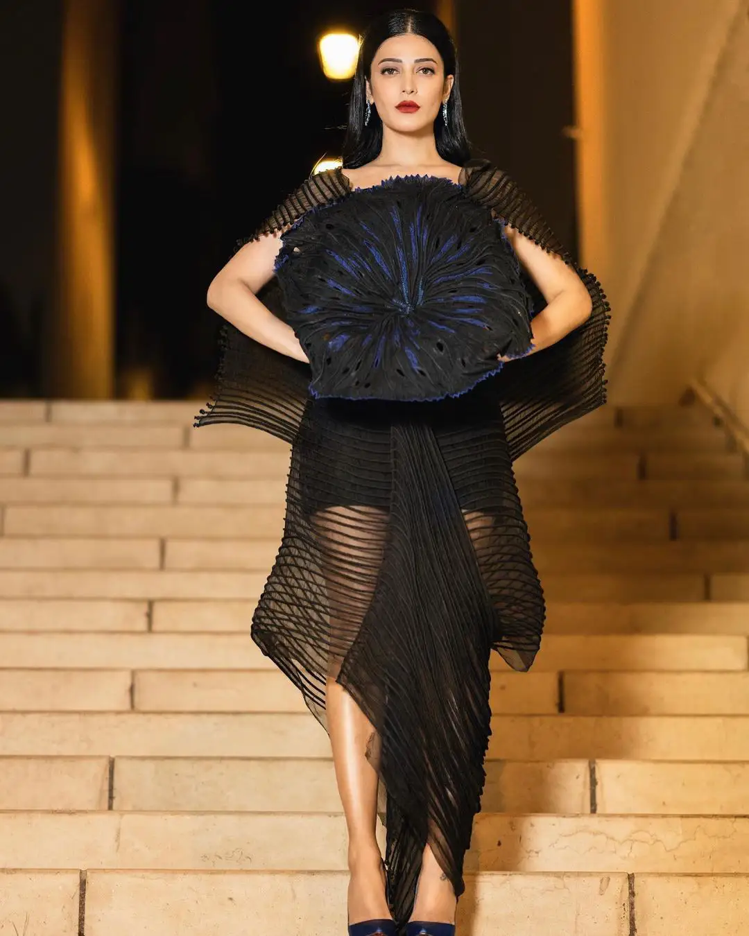 Shruti Haasan appears in Black Dress at Cannes film Festival 2023