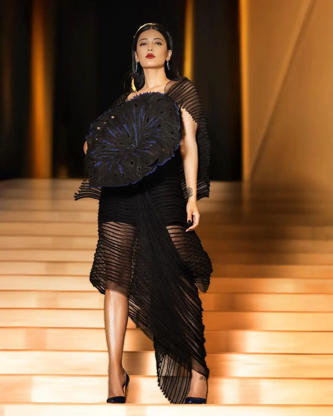 Shruti Haasan appears in Black Dress at Cannes film Festival 2023