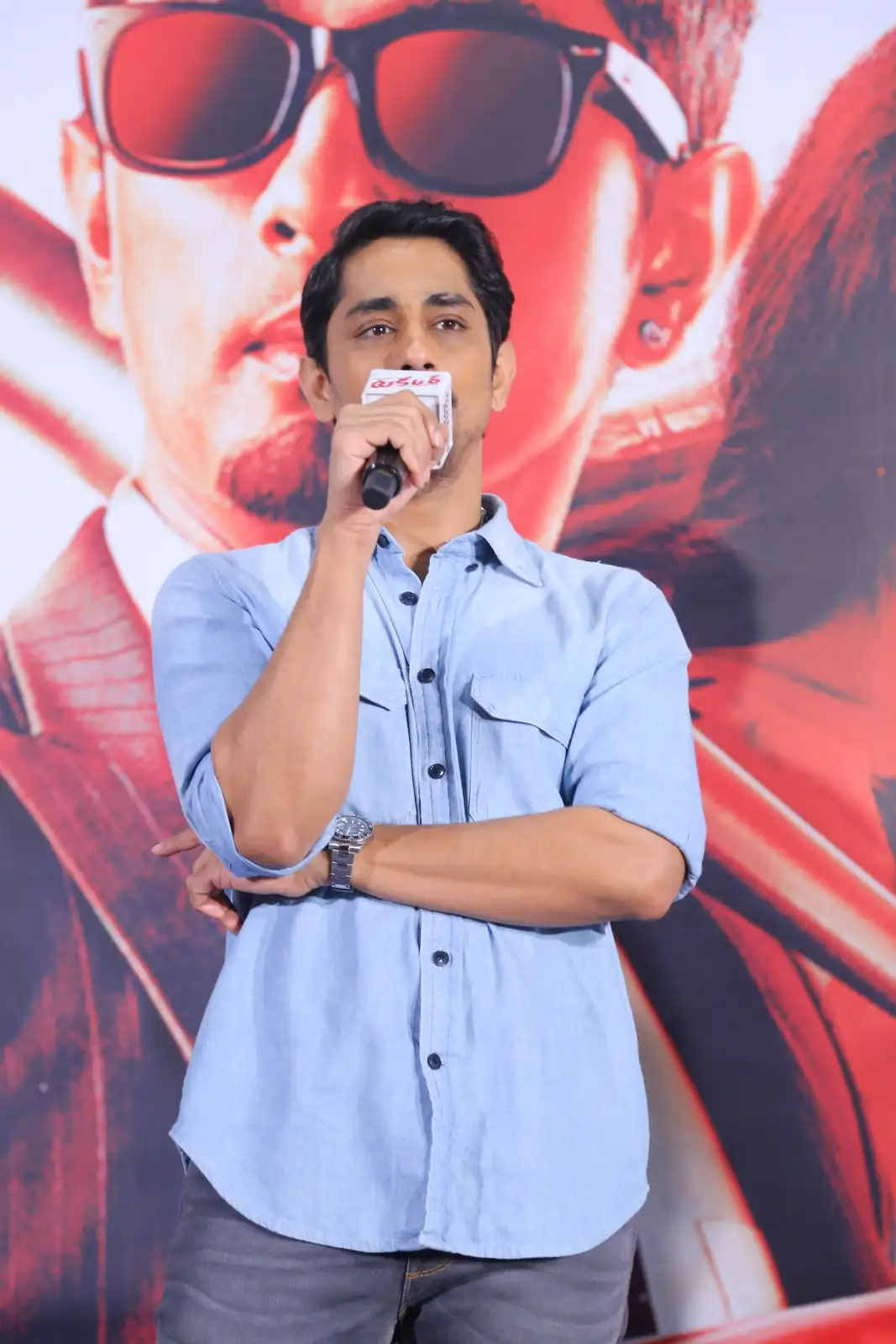 Siddharth Stylish Looks in Takkar Movie Promotions
