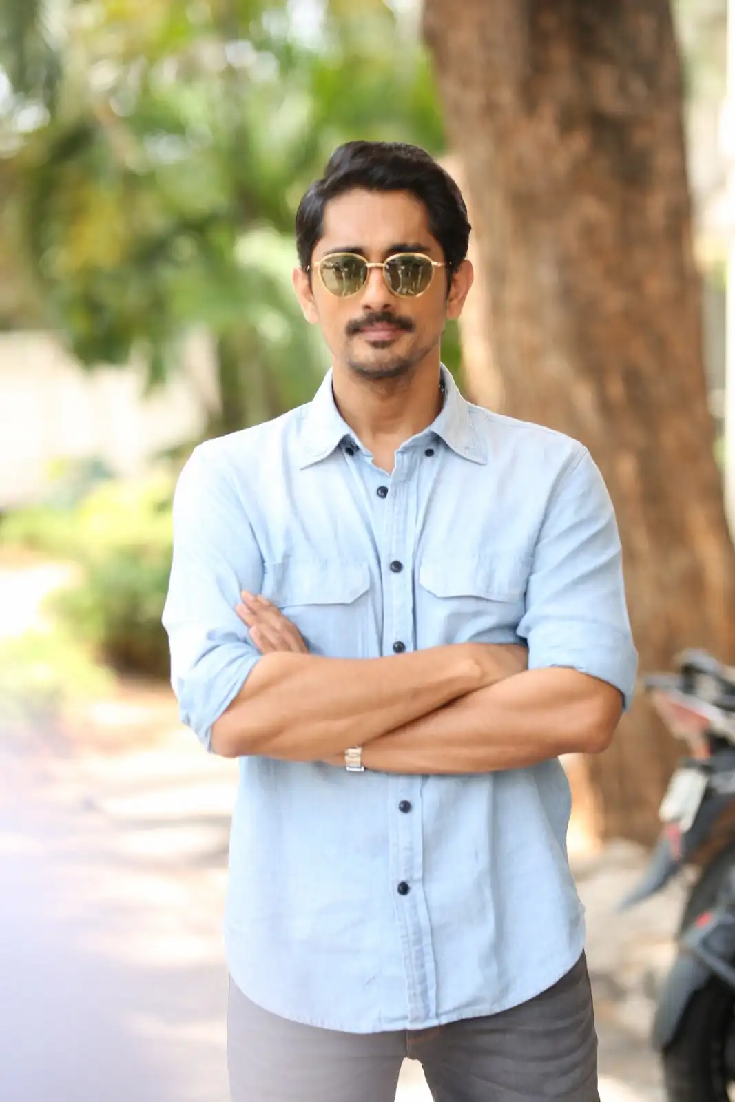 Siddharth Stylish Looks in Takkar Movie Promotions