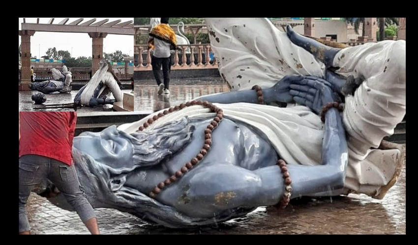Ujjain Mahakal : ఉజ్జయినీ మహాకాలేశ్వర్ ఆలయంలో కూలిపోయిన సప్తరుషుల విగ్రహాలు