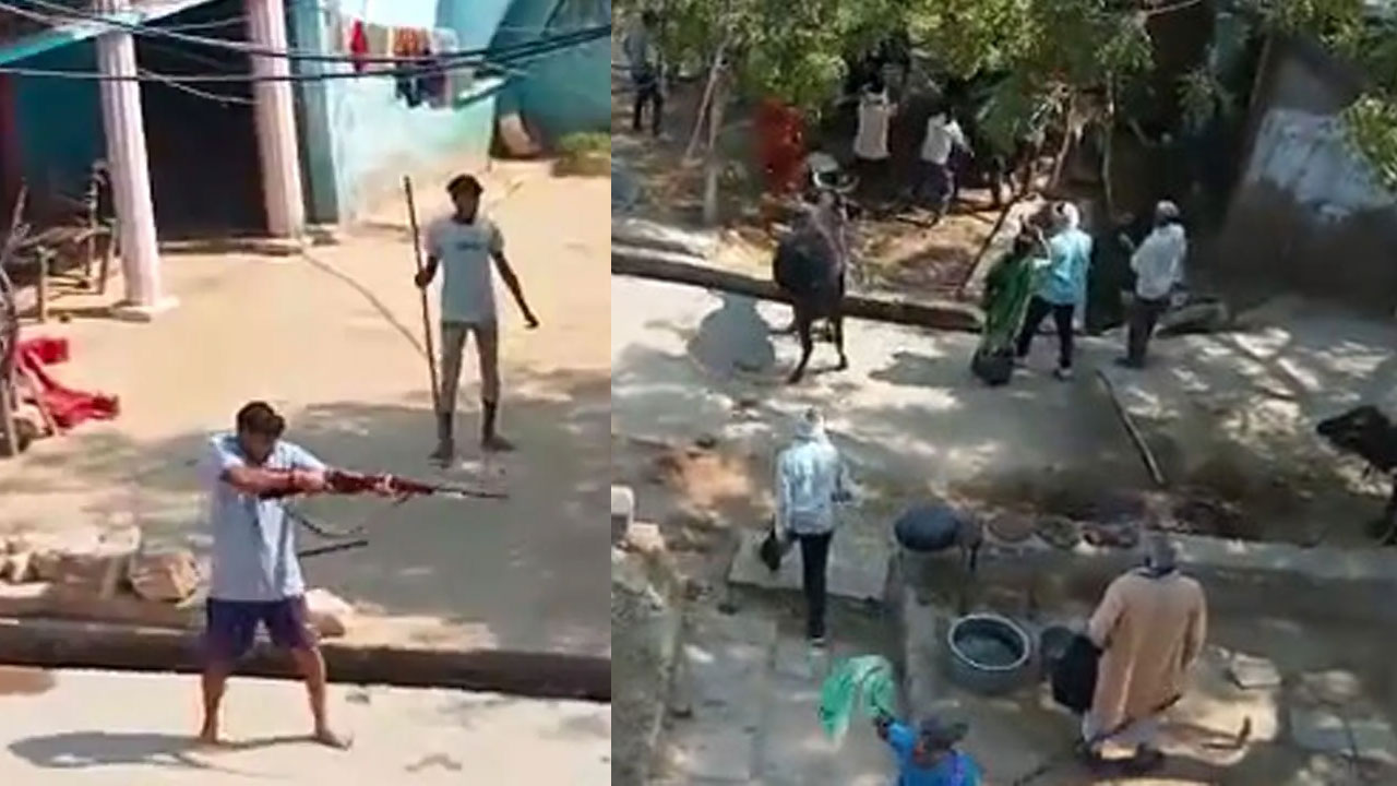 Madhya Pradesh: వీడియో చూస్తే షాక్ అవుతారు.. సామాన్యుల చేతిలో తుపాకులు, కుటుంబాల గొడవలో ఆరుగురిని కాల్చి చంపారు