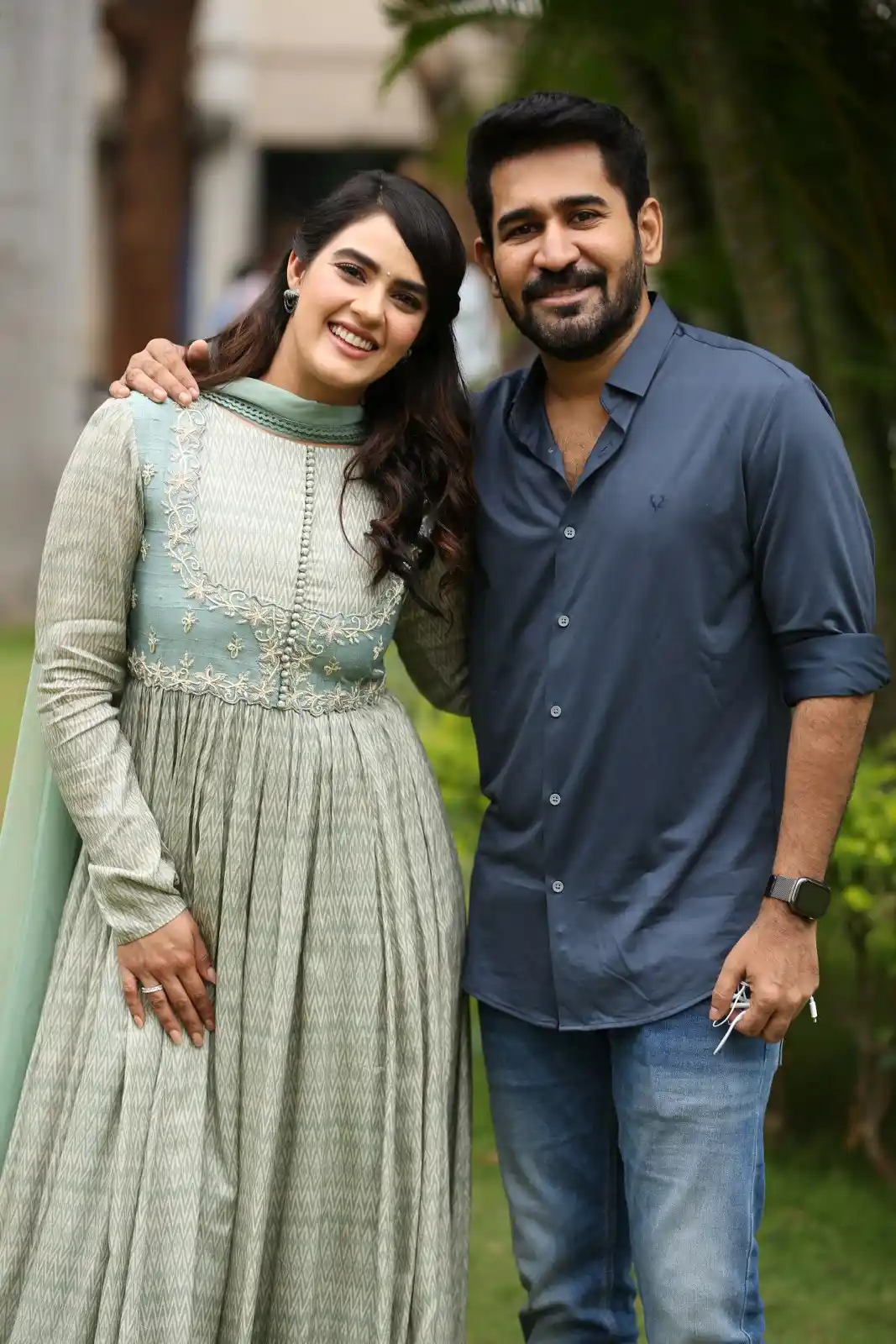 Vijay Antony Kavya Thapar photos in Bichagadu 2 press meet