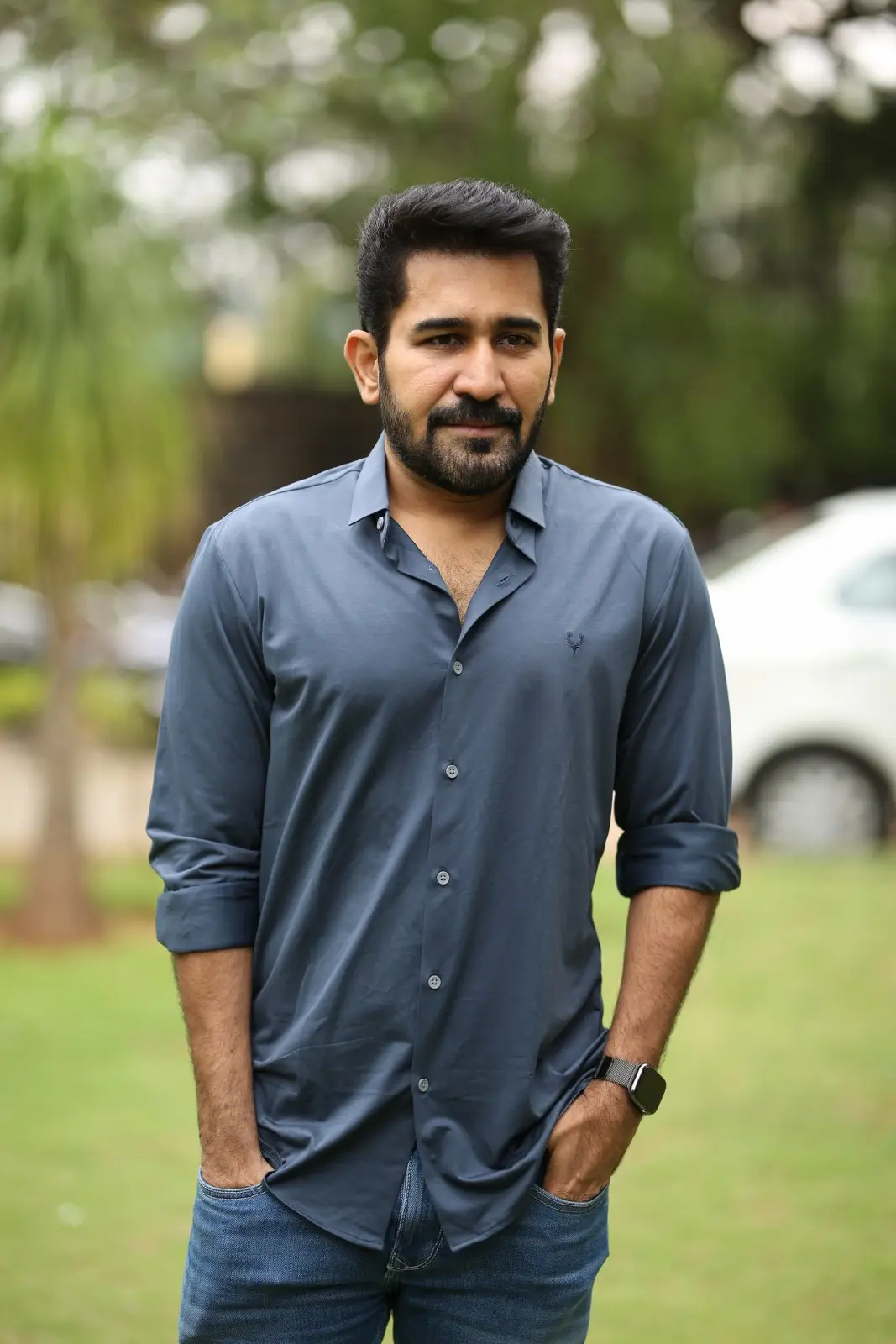 Vijay Antony Kavya Thapar photos in Bichagadu 2 press meet
