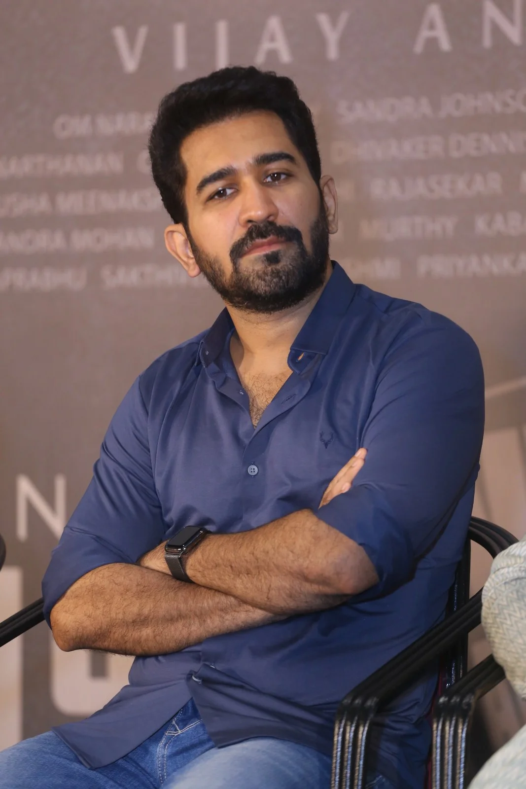Vijay Antony Kavya Thapar photos in Bichagadu 2 press meet
