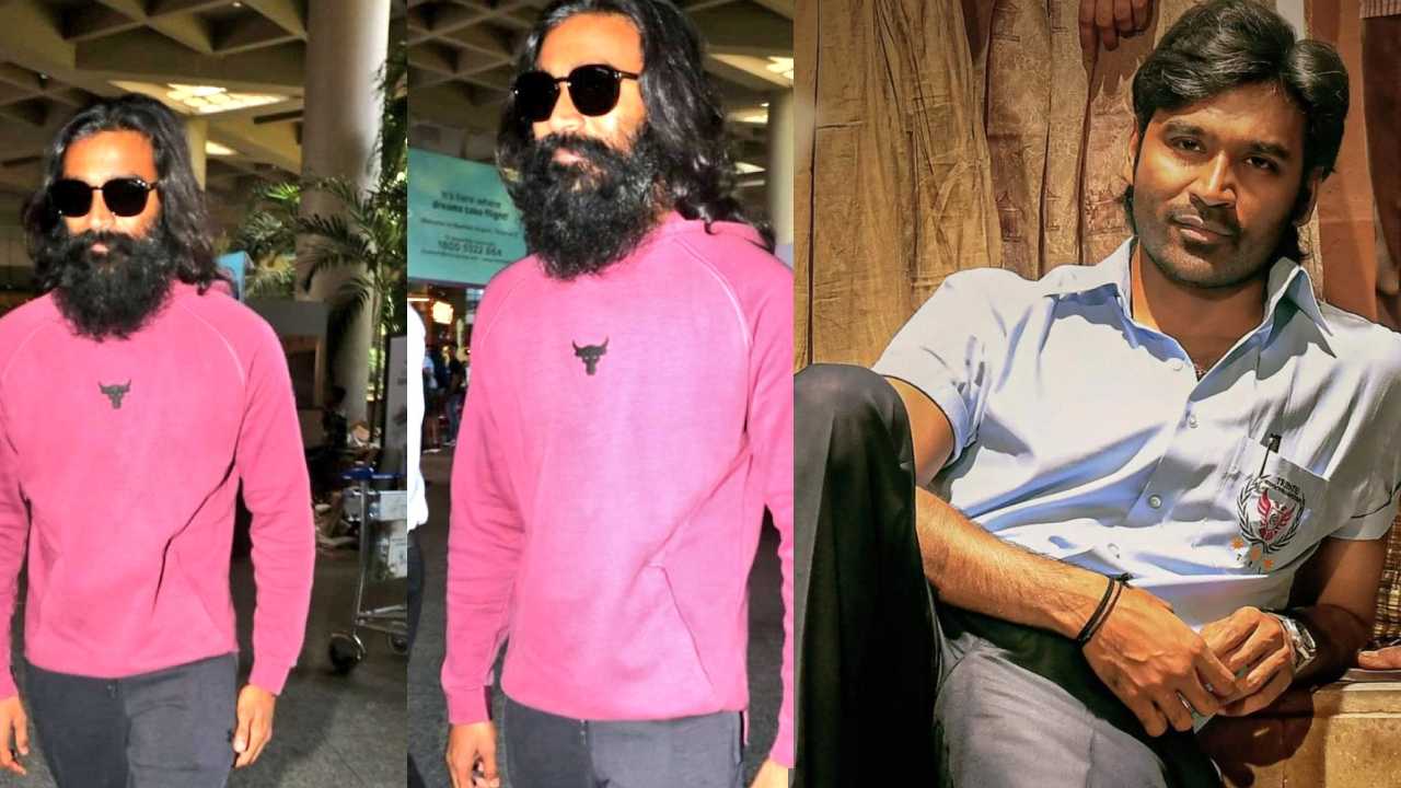 Dhanush : ముంబైలో ధనుష్.. ఇలా మారిపోయాడేంటి.. వైరల్ అవుతున్న ధనుష్ కొత్త లుక్..